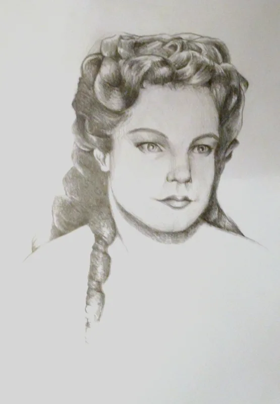 Sissi portré - tanulmányrajz