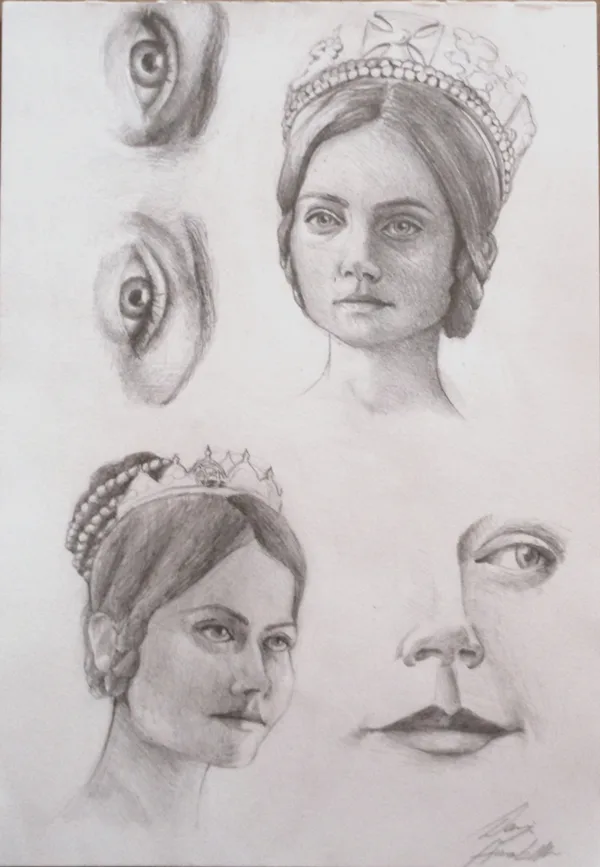 Victoria-tanulmányrajzok